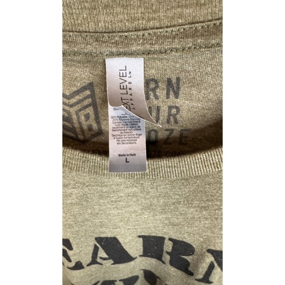 Next Level Apparel Graphic Tee Earn Your Booze Casual T-Shirt Size‎ L - Picture 2 of 3